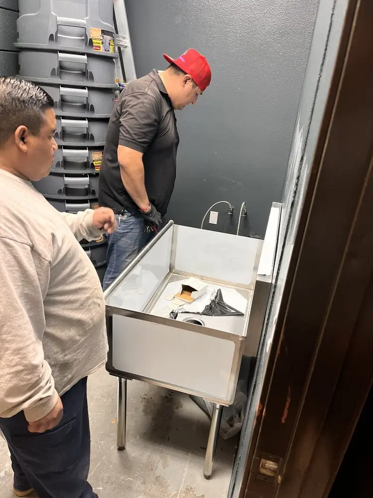 Commercial plumbing and sink installation in Uniontown